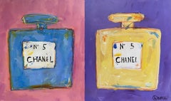 Chanel #5 Pour Deux, Painting, Acrylic on Canvas