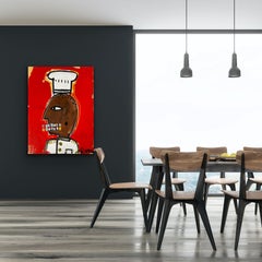 Chef, Peinture, Acrylique sur Toile