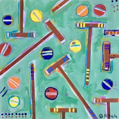 Used Croquet, Painting, Acrylic on Canvas