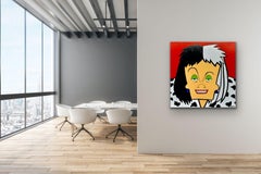 Cruella de Vil, Painting, Oil on Canvas