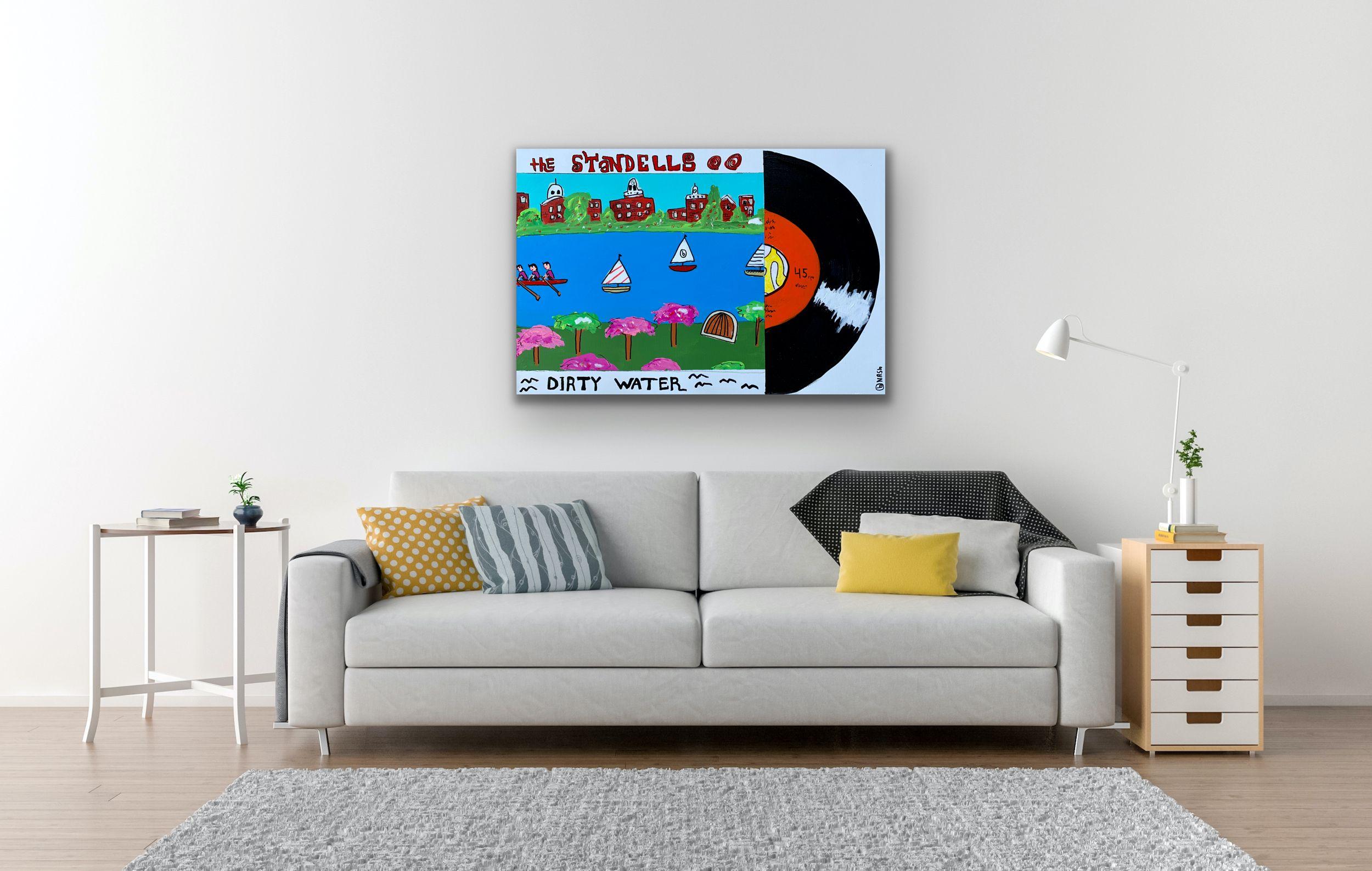 ACQUA SPORCA, Pittura, Acrilico su tela - Painting Pop Art di Brian Nash