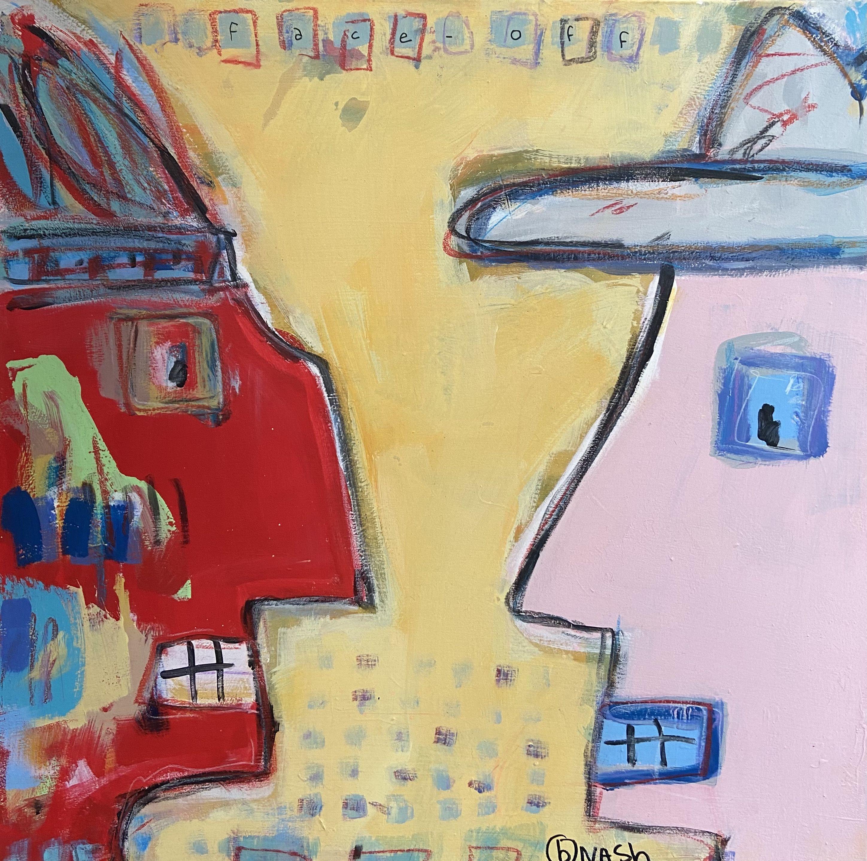 The Wild Wild Old West  :: Painting :: Pop-Art :: This piece comes with an official certificate of authenticity signed by the artist :: Ready to Hang: Yes :: Signed: Yes :: Signature Location: right :: Canvas :: Diagonal :: Original :: Framed: No
