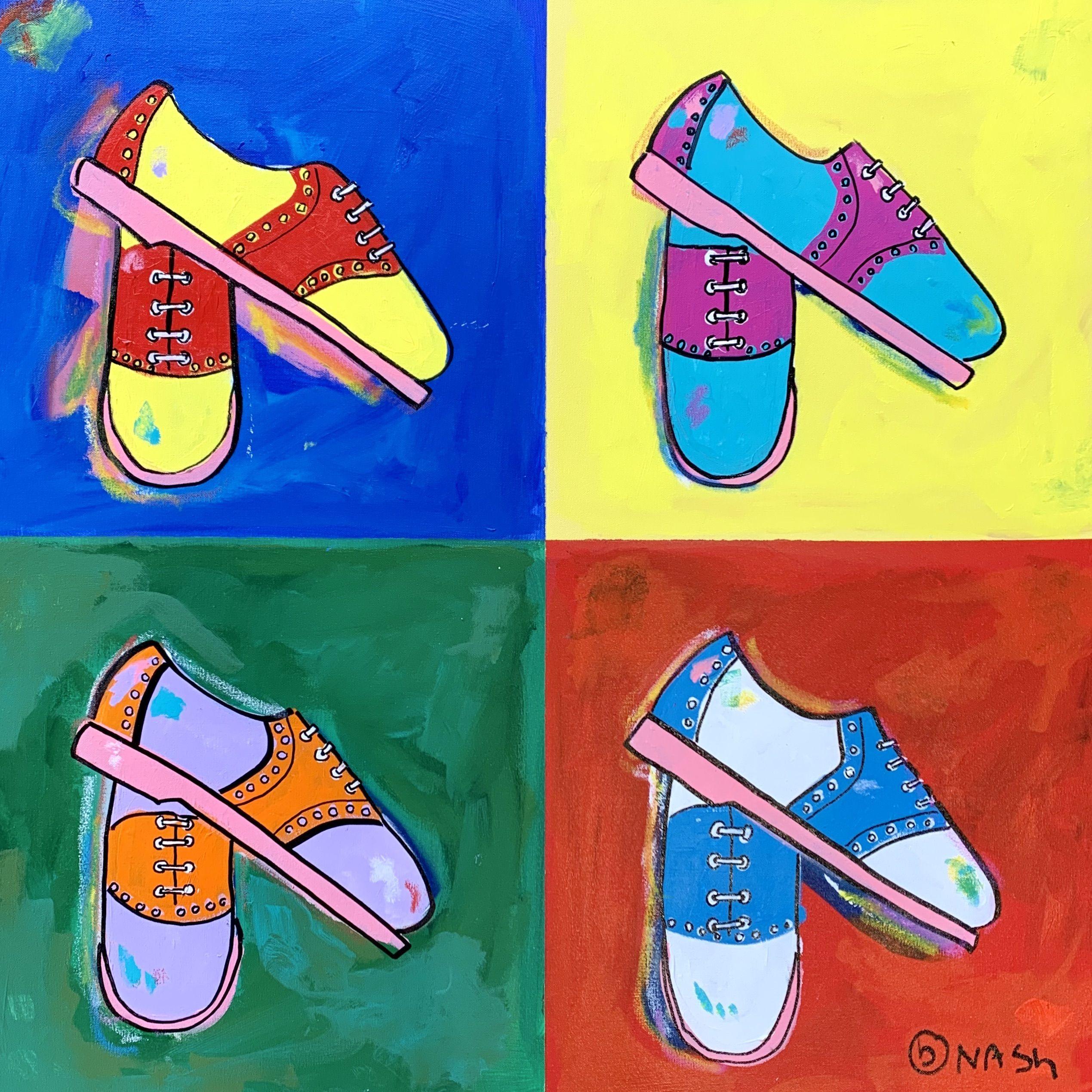 canvas saddle shoes