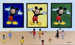 Hey, Mickey!, Painting, Acrylic on Canvas