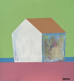 Home Alone in the Pink and Green, Pittura, Acrilico su Tela