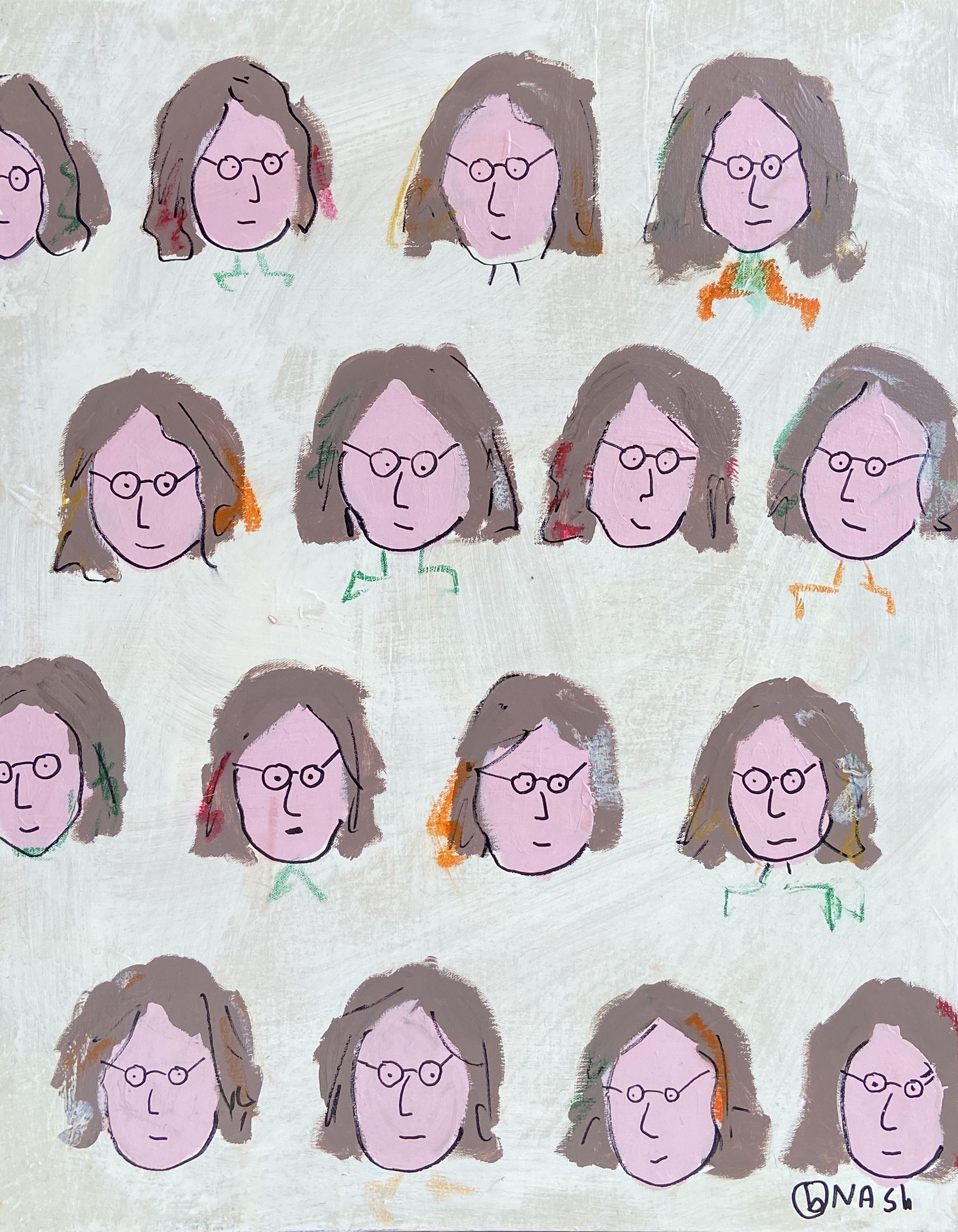 Imagine if Lennon were still alive. :: Painting :: Pop-Art :: This piece comes with an official certificate of authenticity signed by the artist :: Ready to Hang: Yes :: Signed: Yes :: Signature Location: bottom right :: Canvas :: Portrait ::