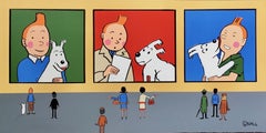In the Tintin Room, Painting, Acrylic on Canvas