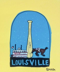 Louisville Schneekugel, Gemälde, Acryl auf Leinwand
