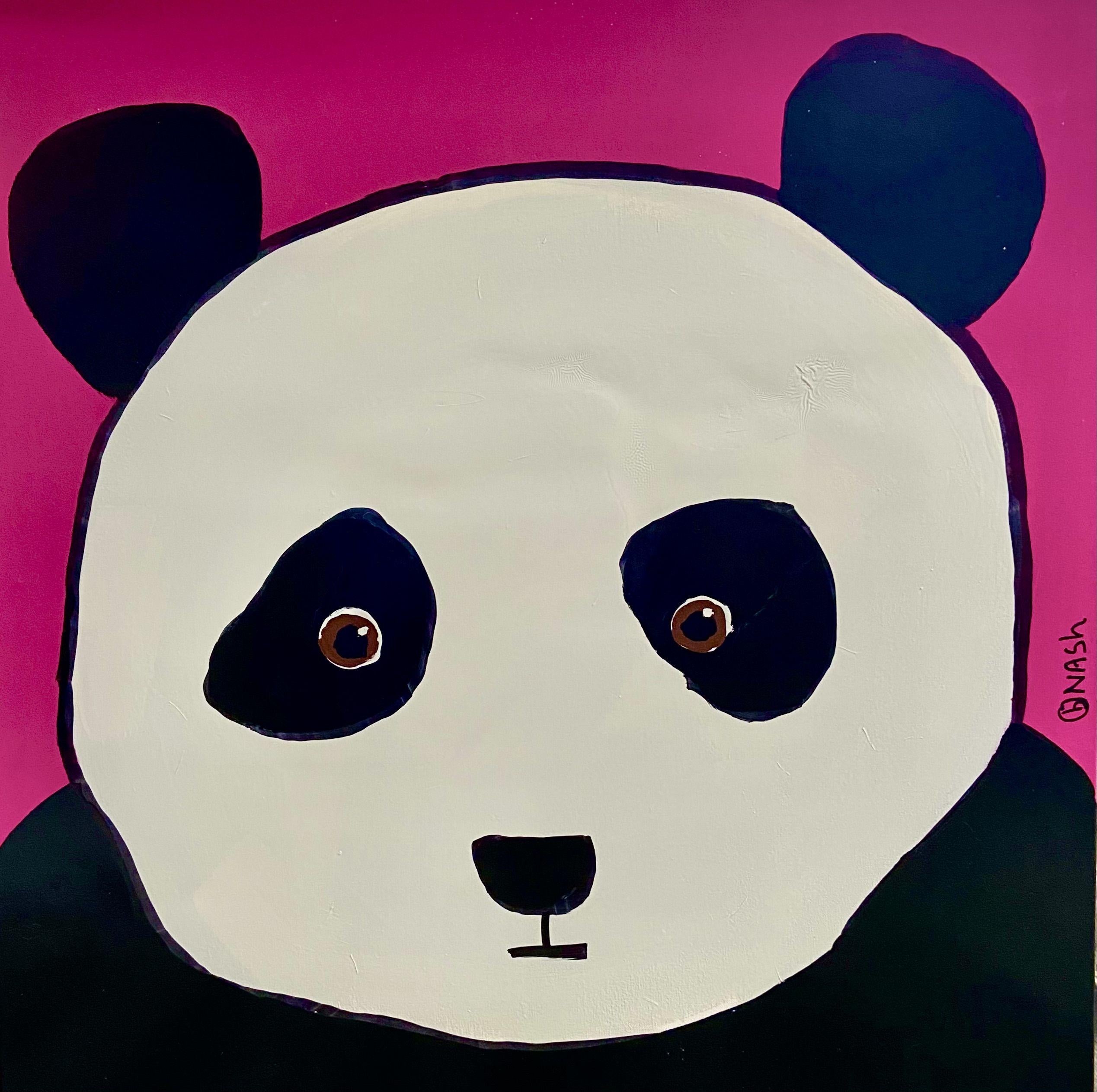 PANDA, Pittura, Olio su tela - Painting di Brian Nash