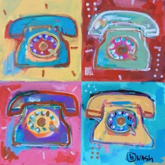 Brian Nash - Phones, Painting, Acrylic on Canvas Phones, Painting, Acrylic on Canvas
