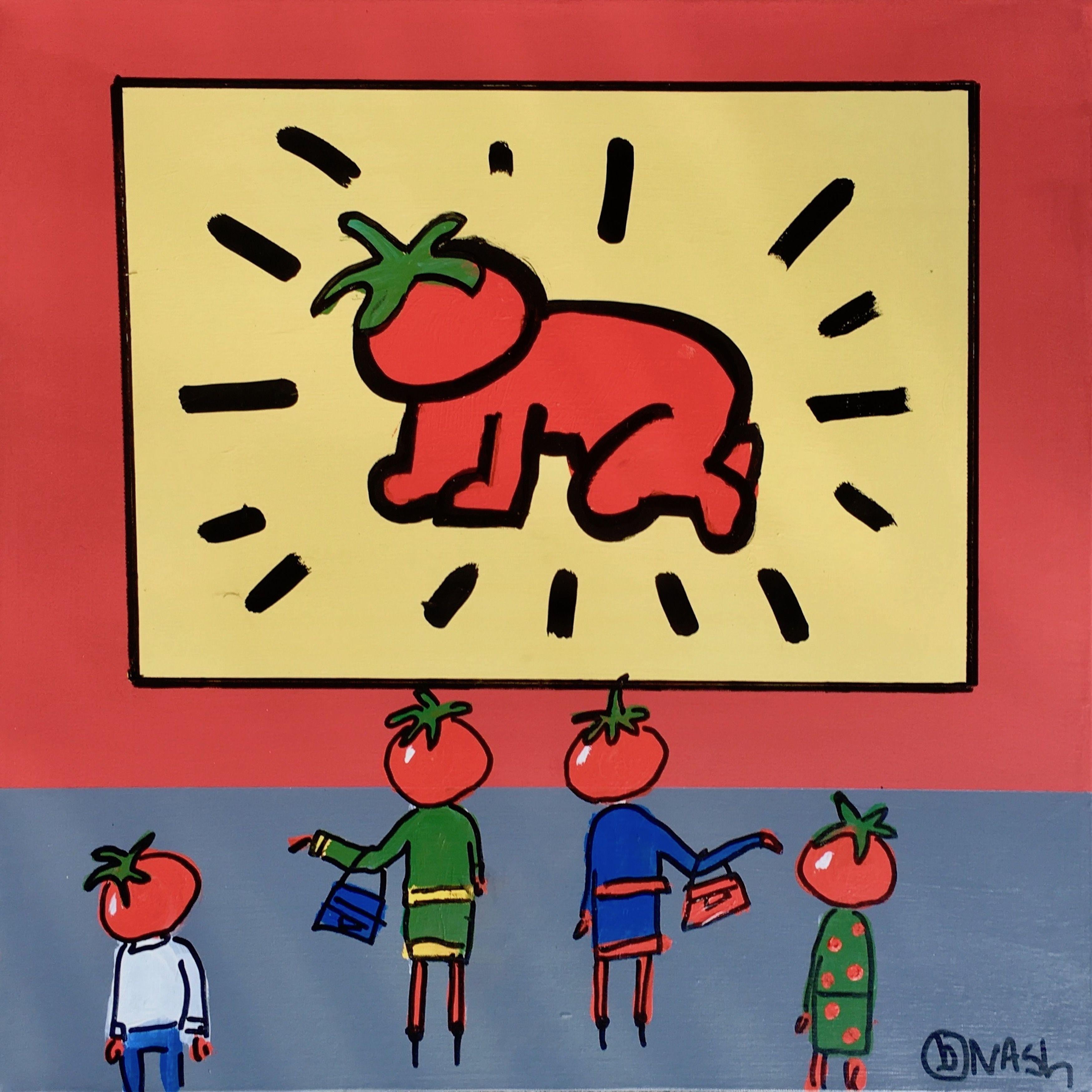 tomato acrylic painting