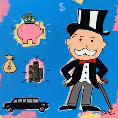 Tío Rico Pennybags, Pintura, Acrílico sobre lienzo