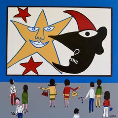 The Calder Sun and Star Museum, Painting, Acrylic on Canvas
