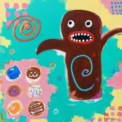 Voodoo Donuts, Painting, Acrylic on Canvas