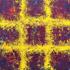 Closure - Contemporary Abstract Art: Deeply Textured Oil Paint on Canvas