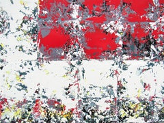 Ordeal - Urban Gray Geometric Squares: Oil on Canvas