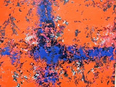 Resolution - Arte astratta contemporanea: Pittura a olio su tela con struttura profonda