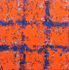 Resolution - Contemporary Abstract Art: Deeply Textured Oil Paint on Canvas