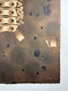 English "Mariposa obsidiana 4" 1981 signed limited edition original art print