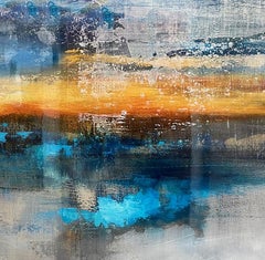 „Brian O'Neill's 'Above The Clouds' Original Acrylgemälde mit Harz“