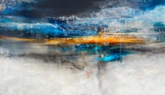 "Pittura acrilica originale con resina di Brian O'Neill 'Above The Clouds'".
