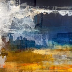 "Más allá del crepúsculo" de Brian O'Neill Pintura acrílica original con resina"