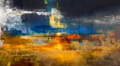 "Brian O'Neill's 'Beyond Dusk' Original Acrylic Painting with Resin"