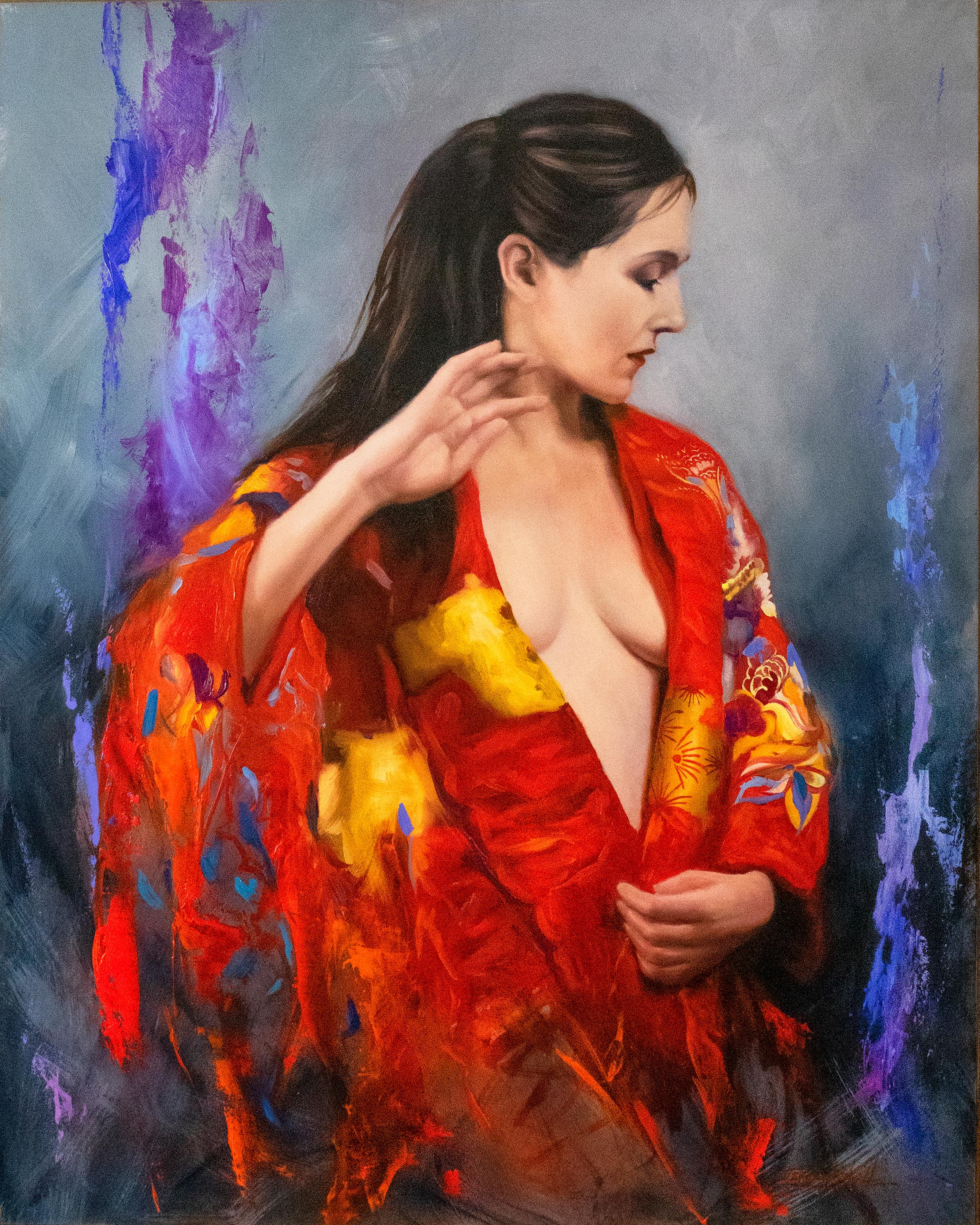 Brian O'Neill Nude Painting - "Epiphany, " Oil painting