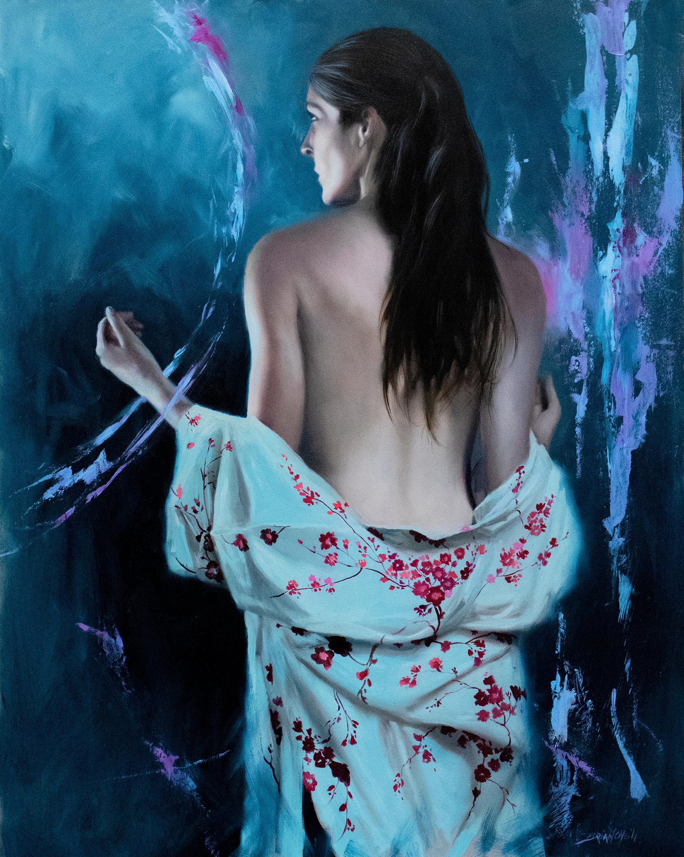 Brian O'Neill Nude Painting - "Moonlight, " Oil painting