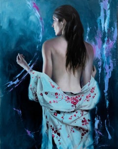 "Moonlight," Oil painting