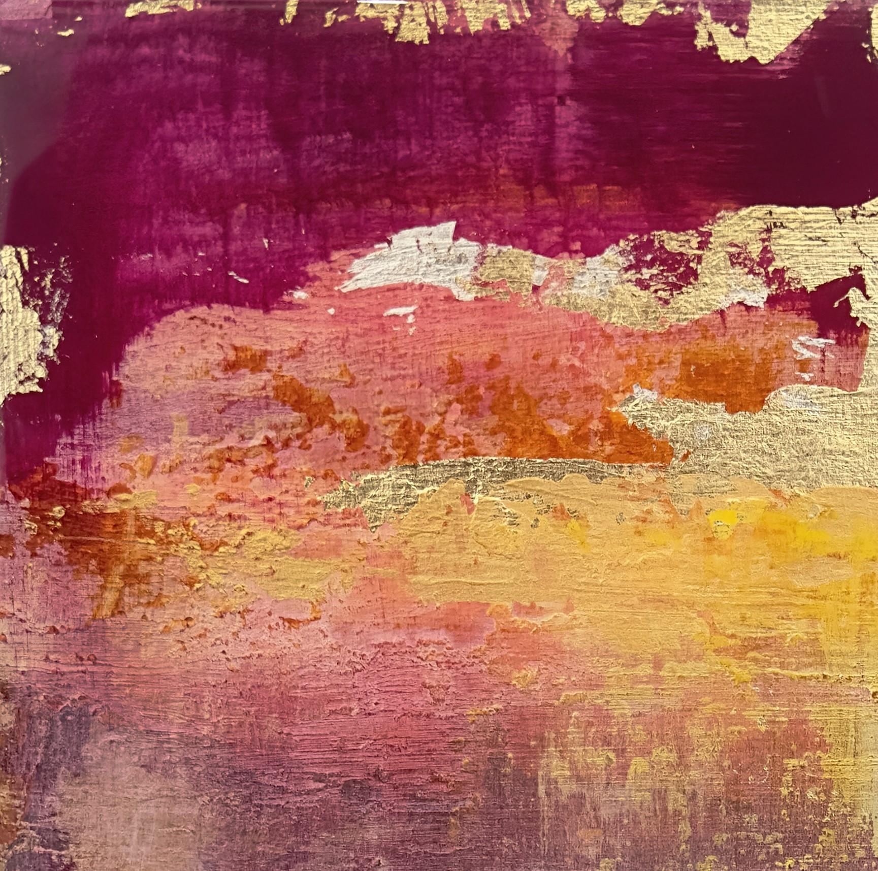 „Sky Drama 1“ von Brian O'Neill, Original Acrylgemälde mit 24 Karat Blattgold im Angebot 5