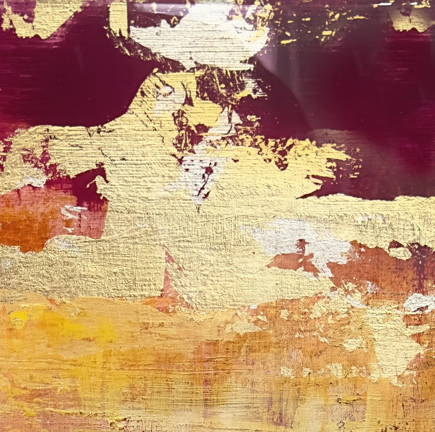 „Sky Drama 1“ von Brian O'Neill, Original Acrylgemälde mit 24 Karat Blattgold im Angebot 6