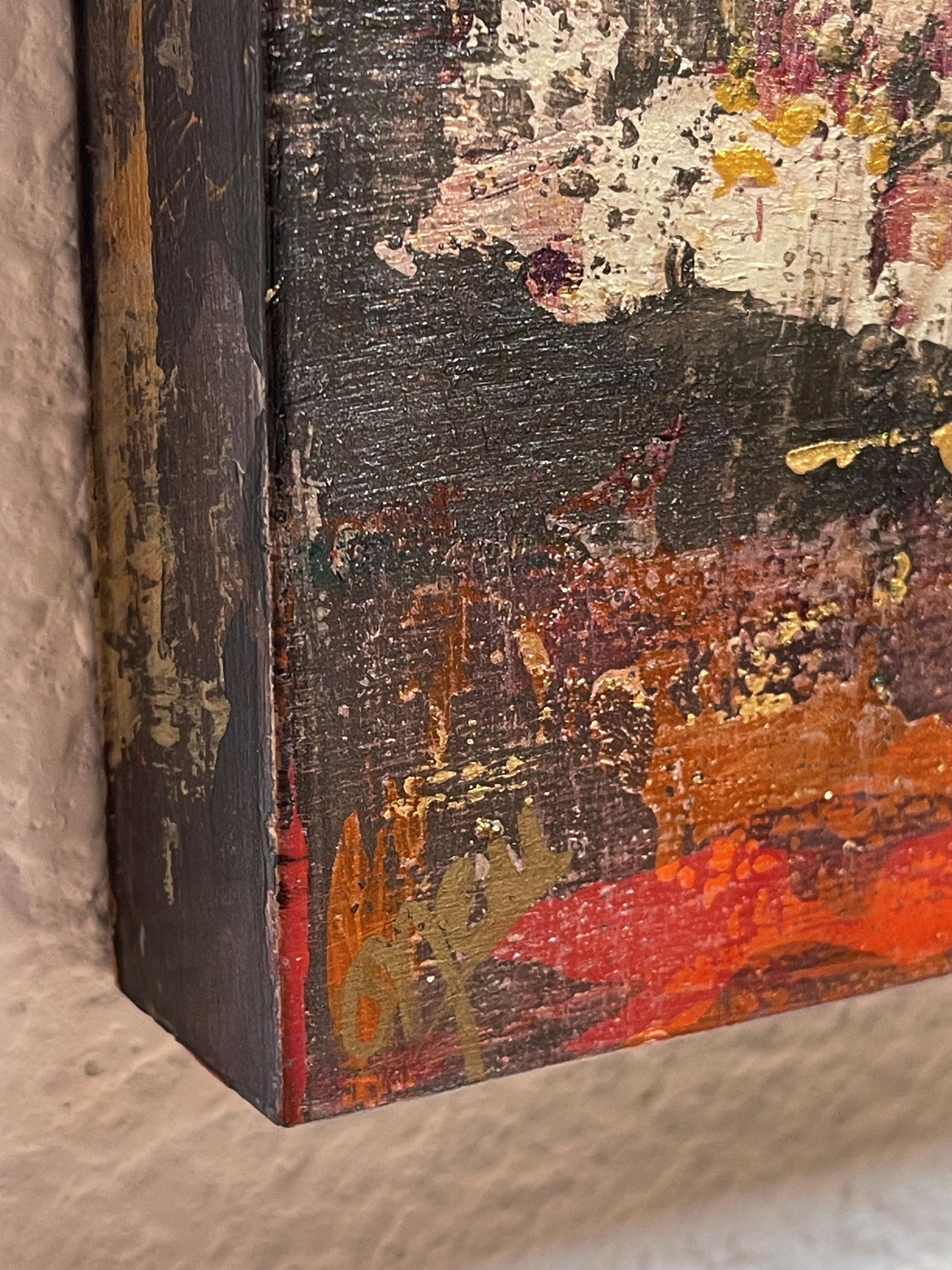 „Sky Drama 1“ von Brian O'Neill, Original Acrylgemälde mit 24 Karat Blattgold im Angebot 2