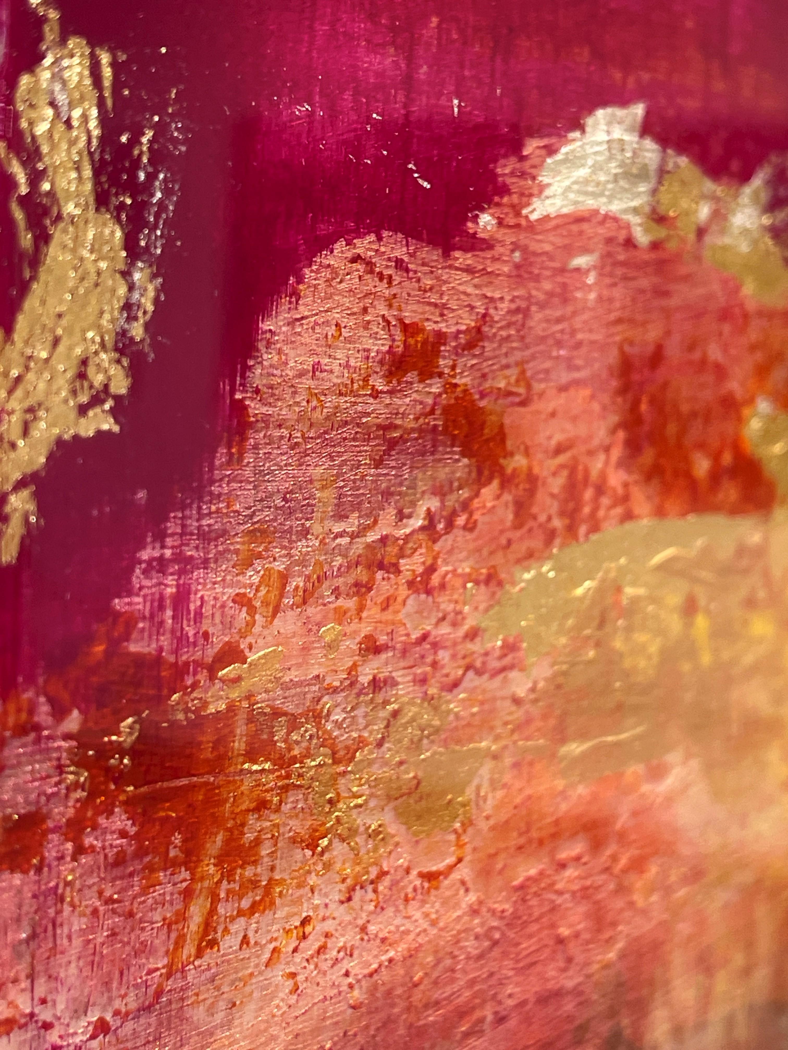 „Sky Drama 1“ von Brian O'Neill, Original Acrylgemälde mit 24 Karat Blattgold im Angebot 4