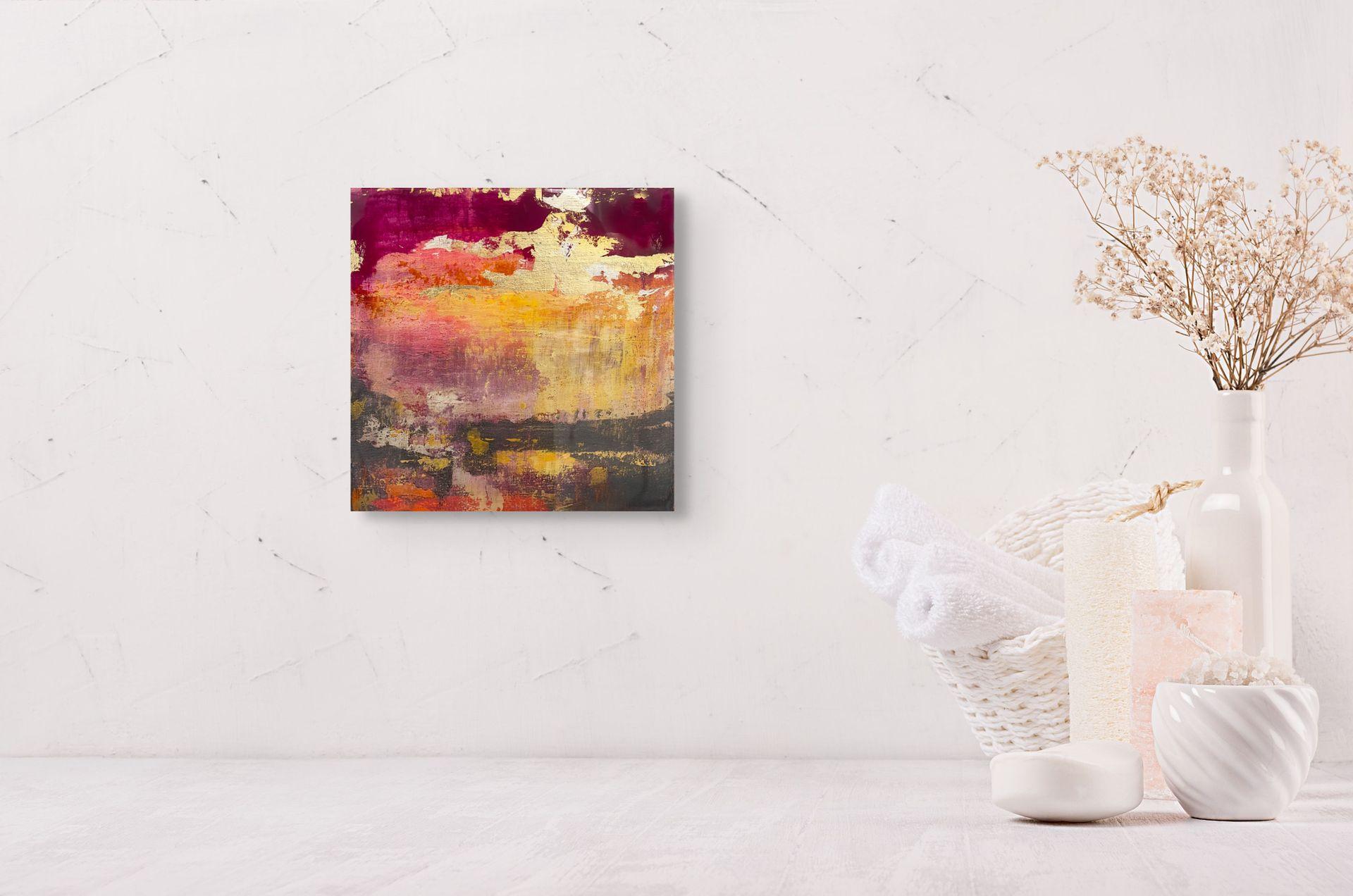 „Sky Drama 1“ von Brian O'Neill, Original Acrylgemälde mit 24 Karat Blattgold im Angebot 9