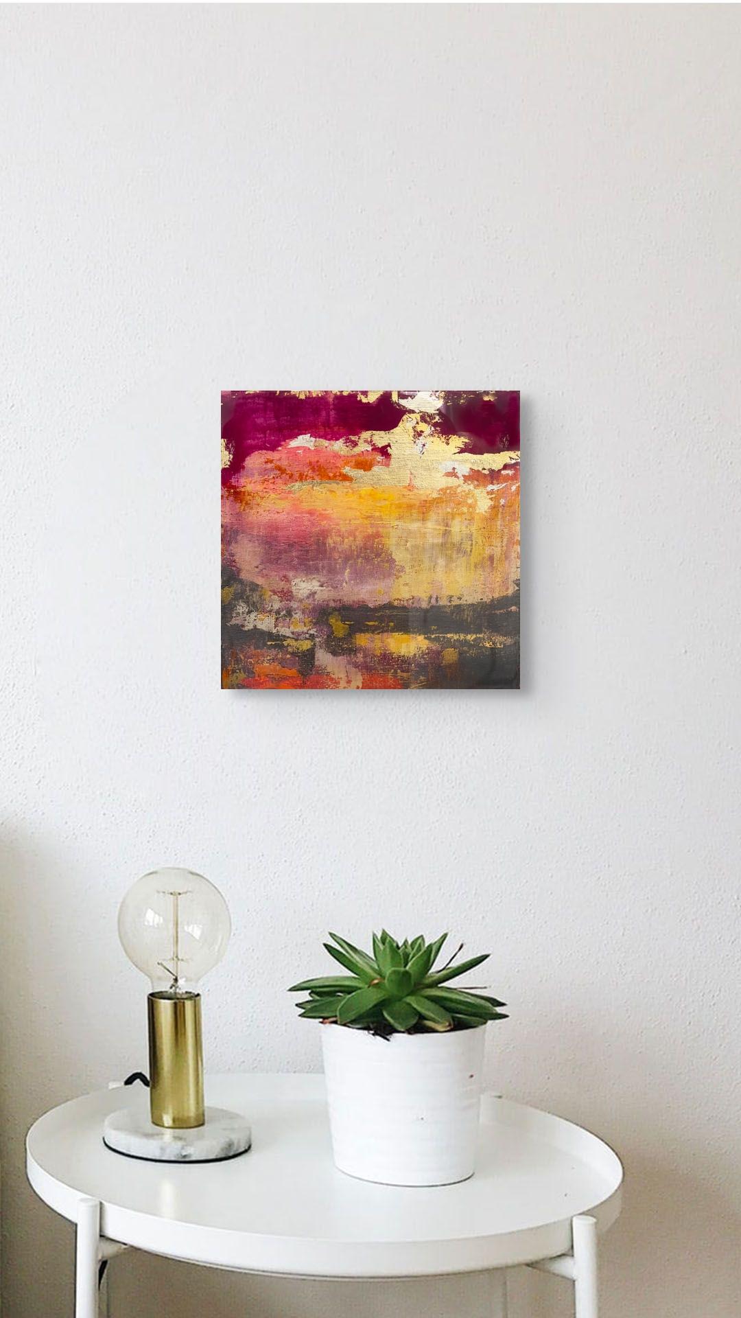 „Sky Drama 1“ von Brian O'Neill, Original Acrylgemälde mit 24 Karat Blattgold im Angebot 12