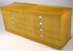 Armario modular de tres piezas de arce ojo de pájaro Brian Palmer for Baker