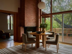 Brian Paquette x Lawson-Fenning Rainier Dining Table, Walnut, Modern Round Table