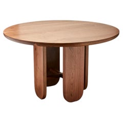 Brian Paquette x Lawson-Fenning Rainier Dining Table, Walnut, Modern Round Table