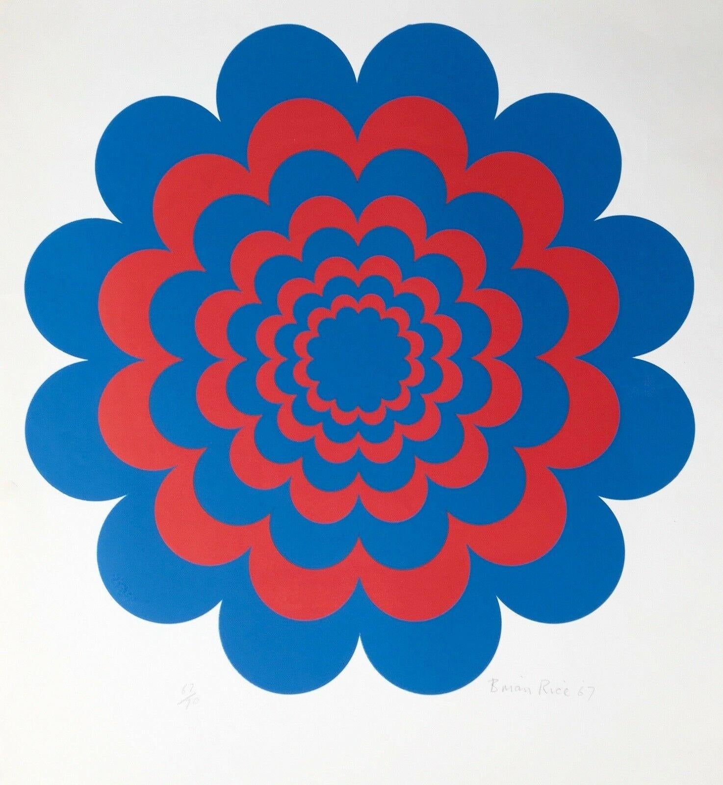 Künstler: Brian Rice (1936)
Titel: Blinker
Jahr: 1967
Auflage: 67/175, plus Probedrucke
Medium: Lithographie auf Velinpapier
Größe: 28,5 x 25 Zoll
Zustand: Ausgezeichnet
Beschriftung: Signiert und nummeriert vom Künstler.

BRIAN RICE (1936- )