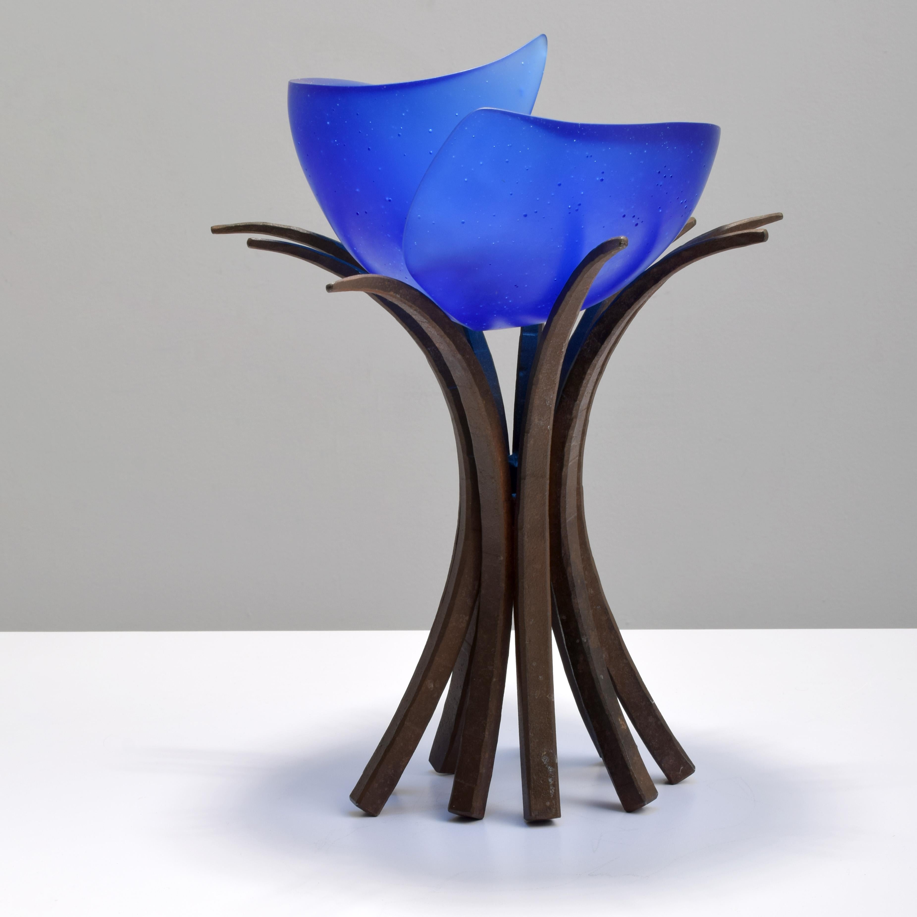 Brian F. Russell Sculpture - Gray Abstract Sculpture by Brian Russell