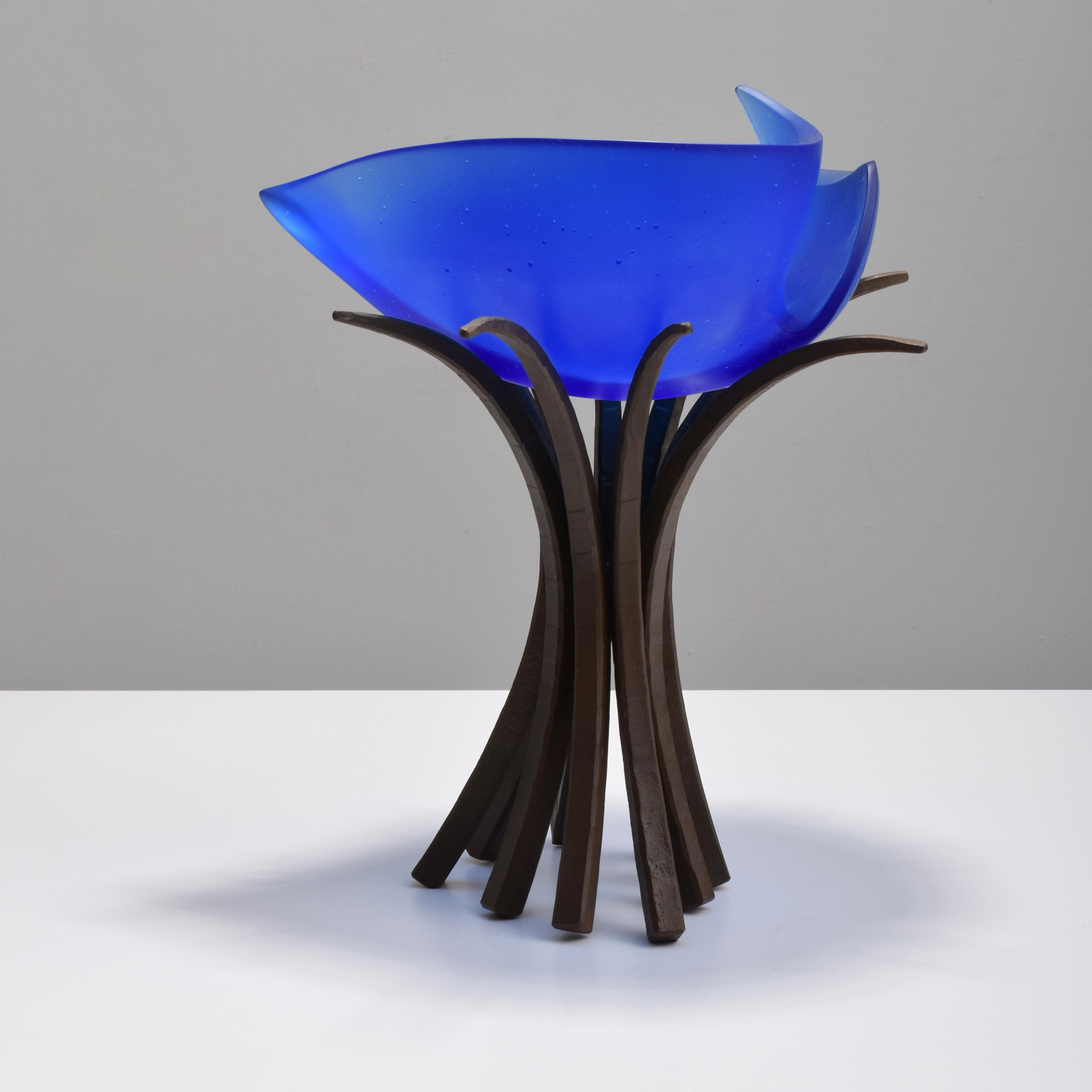 Artist/Designer; Manufacturer: Brian Russell (b. 1961)
Marking(s); notes: signed, #121, marking(s); 2005
Country of origin; materials: USA; glass, metal
Dimensions (H, W, D): 15