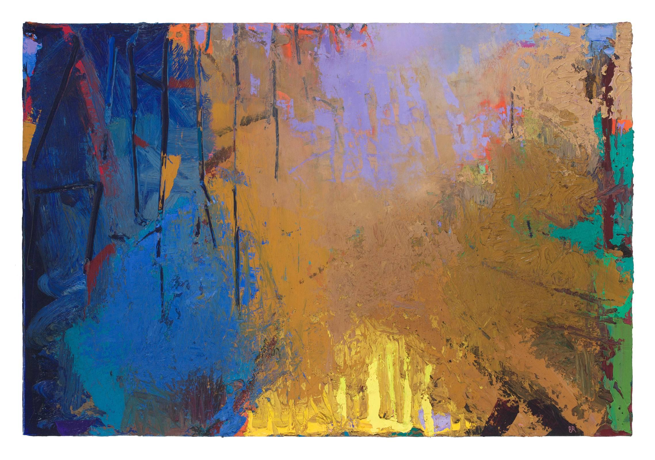 Brian Rutenberg Abstract Painting - Looming Pine