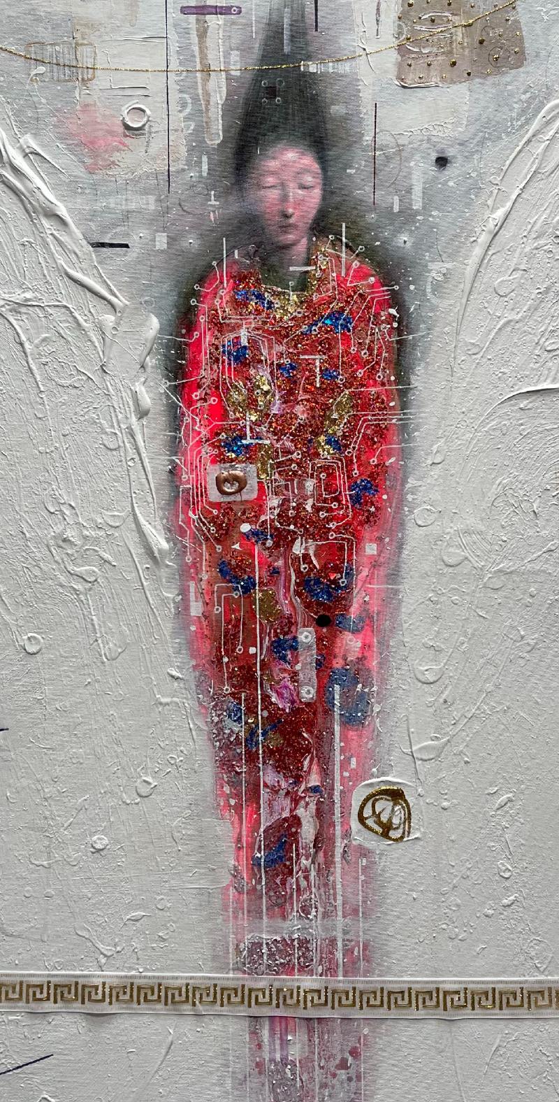 Automazione di un angelo II  Iperrealismo Tecnica mista Surreale  Arte cubana moderna - Painting di Brian Sanchez