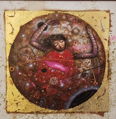 Resignation , oil, mixed media, in the style of Cuban hyperrealism, Surreal