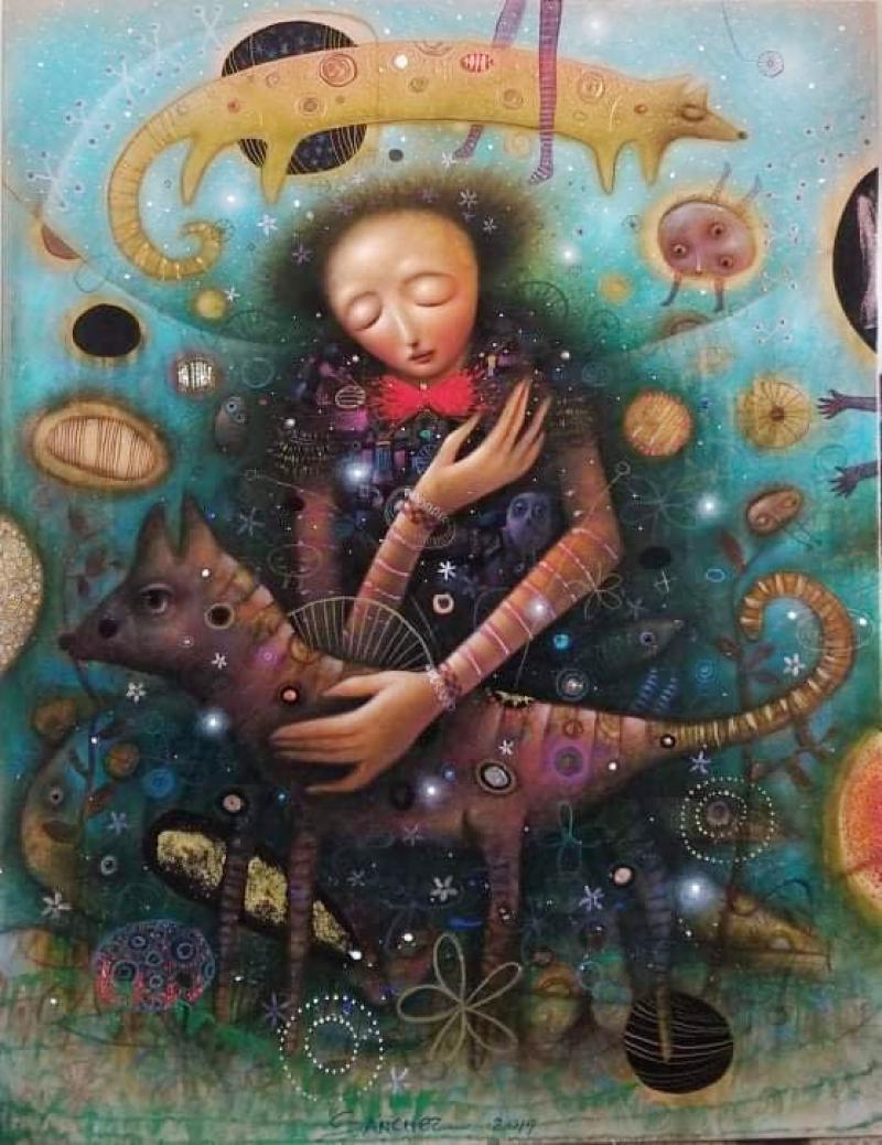 The Refuge, Virgin Series, Oil, Mixed Media, Hyperrealism, Modern Cuban Art, 5