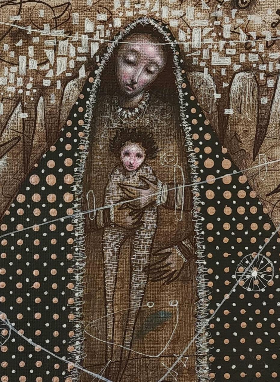 LOOK FOR FREE SHIPPING AT CHECKOUT

The Refuge or El Refugio is part of the Virgen Series that Brian Sanchez began in 2022. The Refuge by Brian Sanchez shows  the hyperrealism of modern Cuban art that is now available to the world  art market.  The