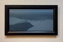 "New York Panorama" - Impressionist Cityscape, Acrylic Painting on Panel