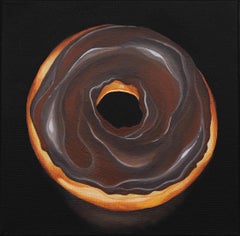 4 Brian Smith donut artworks: Indulgent, Gourmet, Delectable, and Decadent Glaze