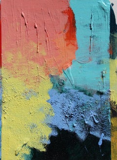 Sayulita, Brian Smith, 2018, Pintura abstracta enmarcada, Colores brillantes, Texturas
